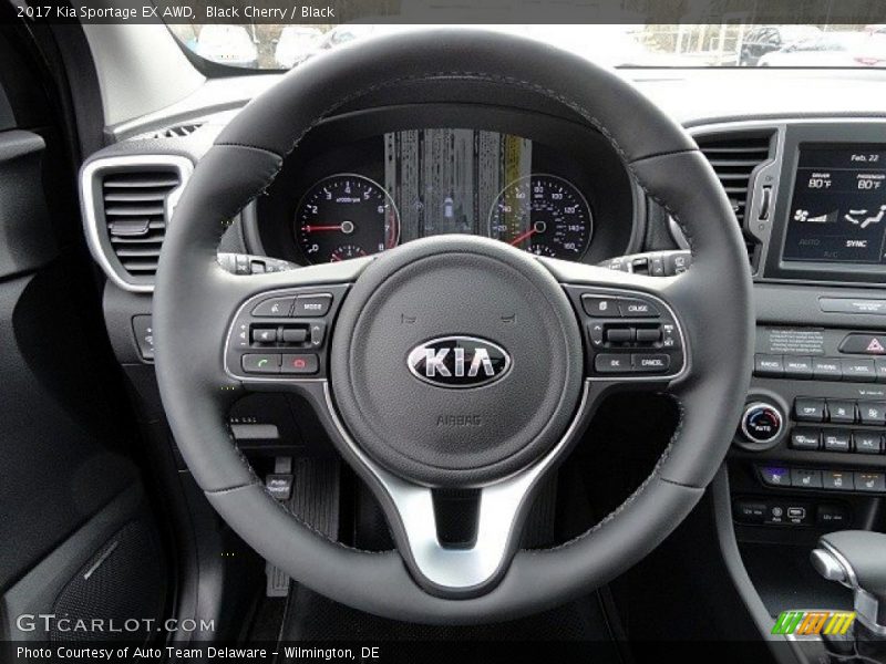 Black Cherry / Black 2017 Kia Sportage EX AWD