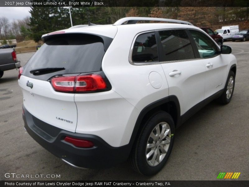 Bright White / Black 2017 Jeep Cherokee Limited 4x4