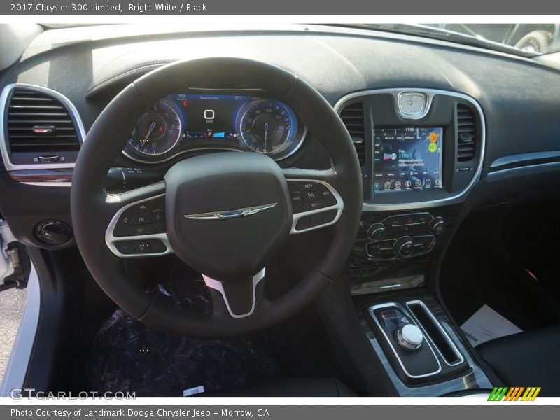 Bright White / Black 2017 Chrysler 300 Limited