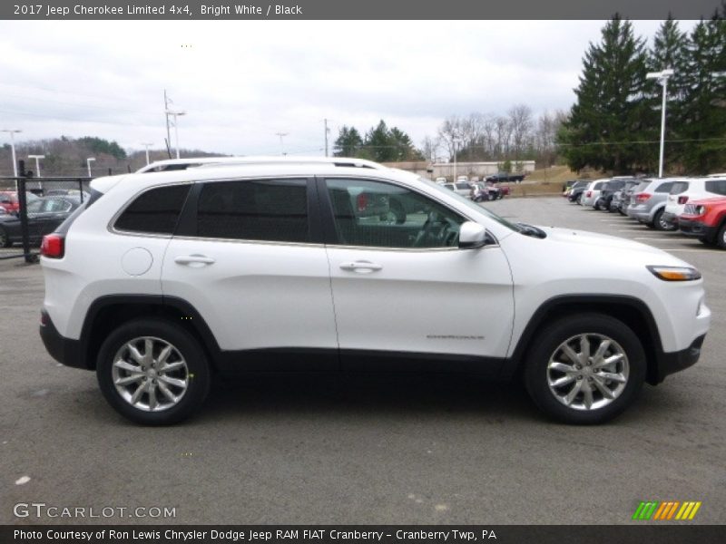 Bright White / Black 2017 Jeep Cherokee Limited 4x4