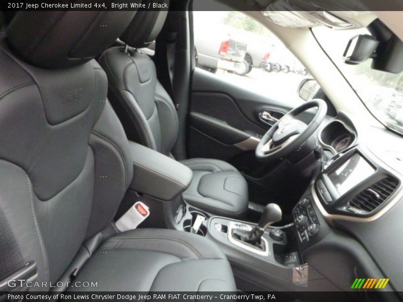 Bright White / Black 2017 Jeep Cherokee Limited 4x4