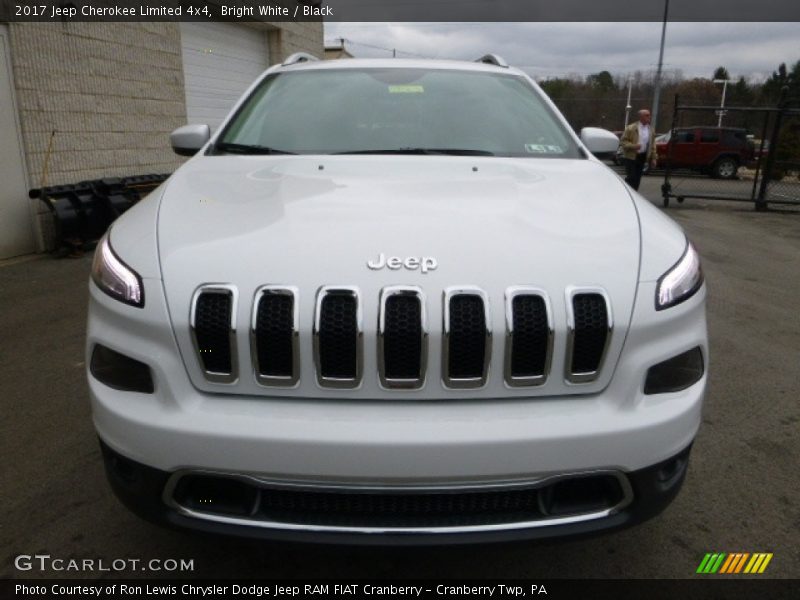 Bright White / Black 2017 Jeep Cherokee Limited 4x4
