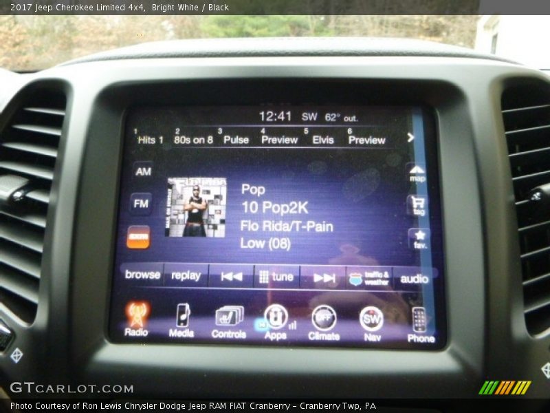 Bright White / Black 2017 Jeep Cherokee Limited 4x4