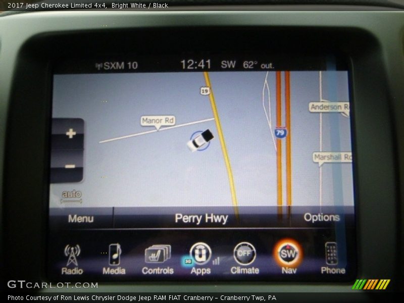 Bright White / Black 2017 Jeep Cherokee Limited 4x4