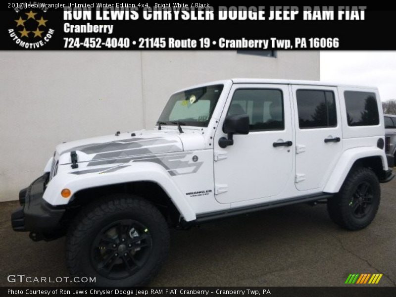Bright White / Black 2017 Jeep Wrangler Unlimited Winter Edition 4x4