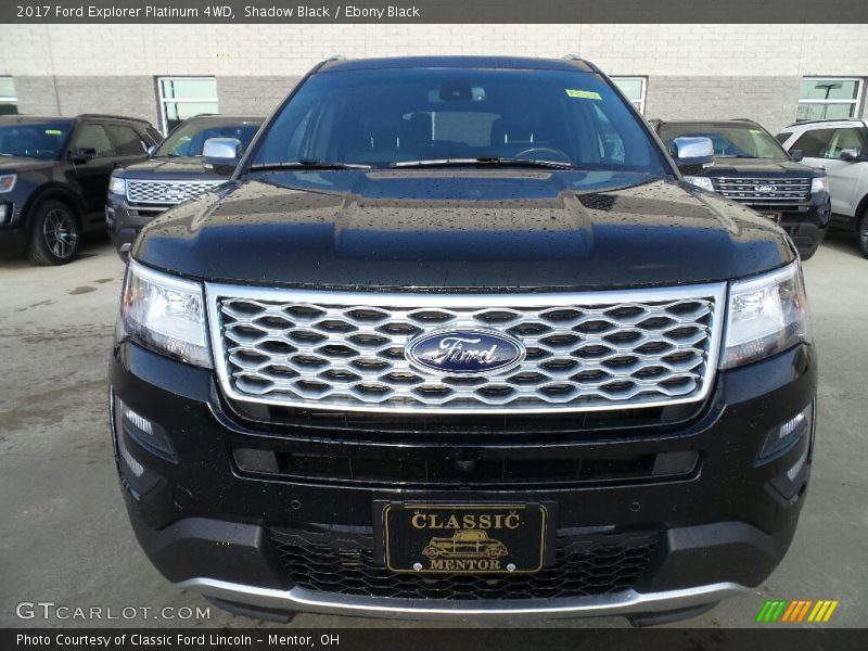 Shadow Black / Ebony Black 2017 Ford Explorer Platinum 4WD