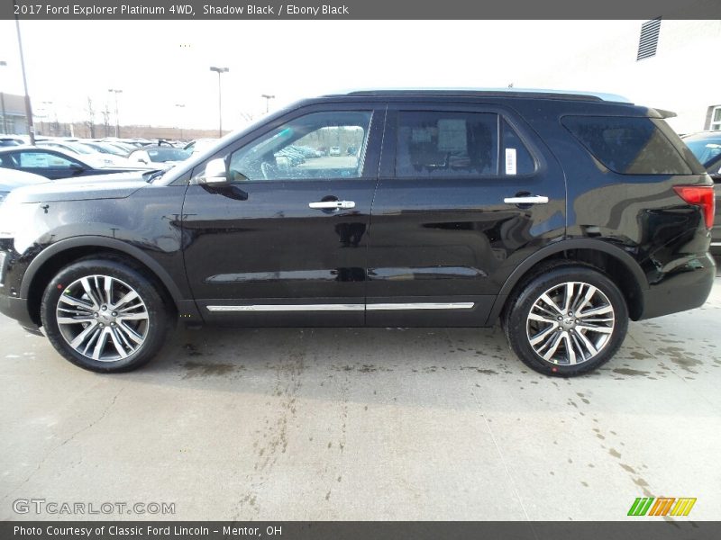 Shadow Black / Ebony Black 2017 Ford Explorer Platinum 4WD