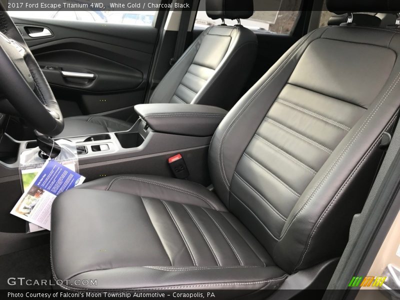 White Gold / Charcoal Black 2017 Ford Escape Titanium 4WD