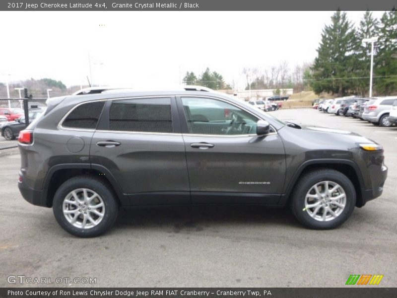 Granite Crystal Metallic / Black 2017 Jeep Cherokee Latitude 4x4
