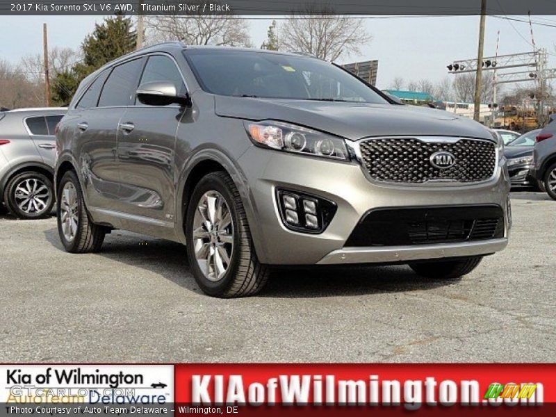 Titanium Silver / Black 2017 Kia Sorento SXL V6 AWD