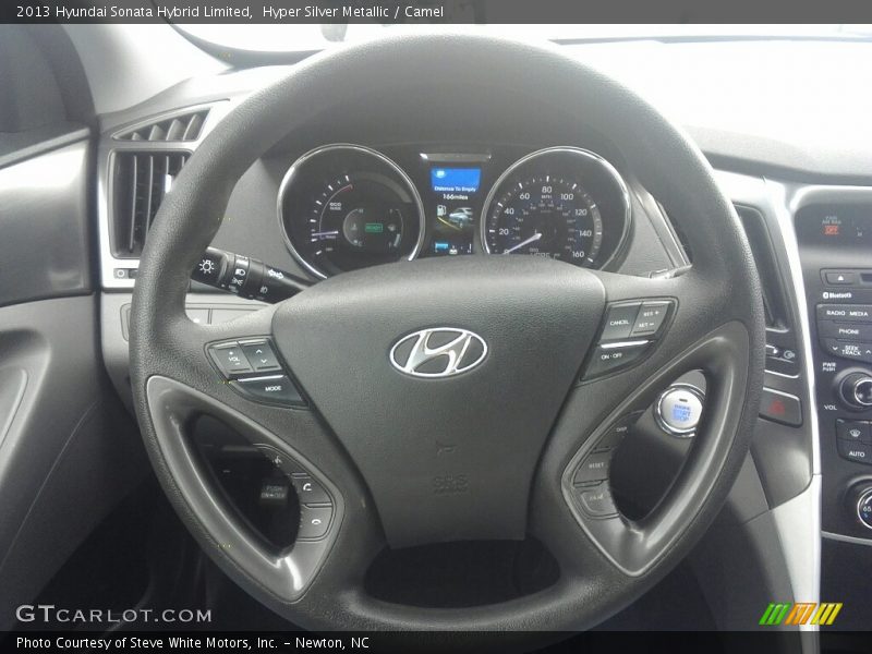 Hyper Silver Metallic / Camel 2013 Hyundai Sonata Hybrid Limited