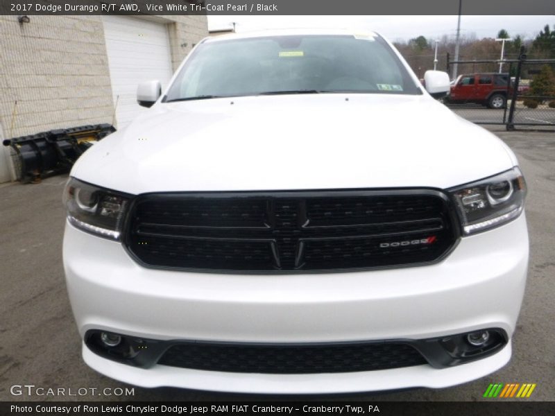 Vice White Tri-Coat Pearl / Black 2017 Dodge Durango R/T AWD