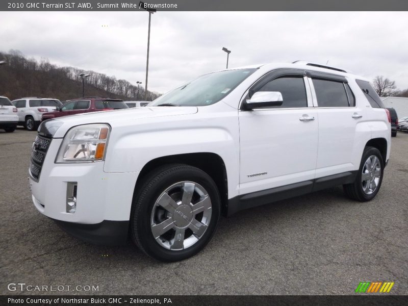 Summit White / Brownstone 2010 GMC Terrain SLT AWD