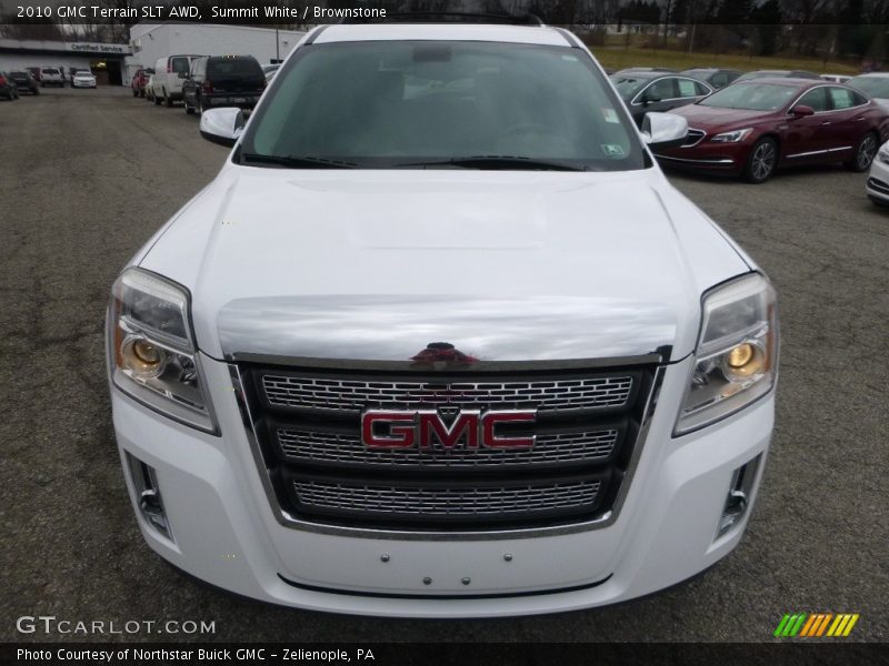 Summit White / Brownstone 2010 GMC Terrain SLT AWD