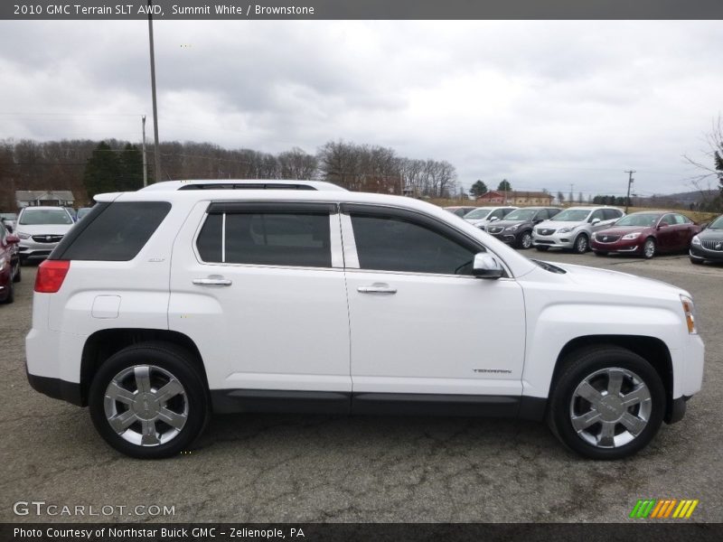 Summit White / Brownstone 2010 GMC Terrain SLT AWD