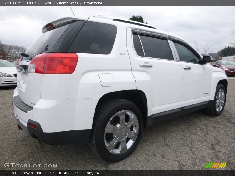 Summit White / Brownstone 2010 GMC Terrain SLT AWD