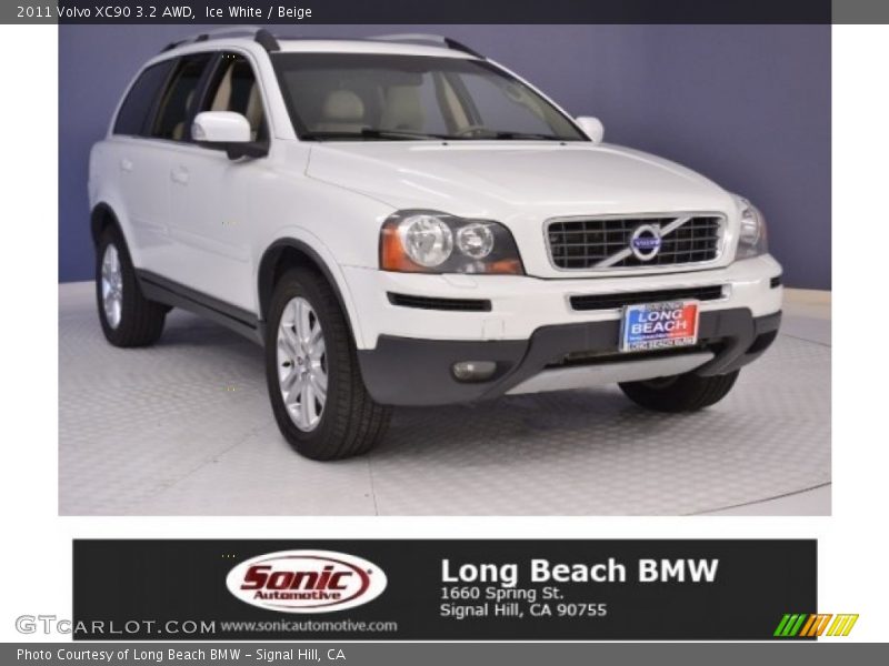 Ice White / Beige 2011 Volvo XC90 3.2 AWD