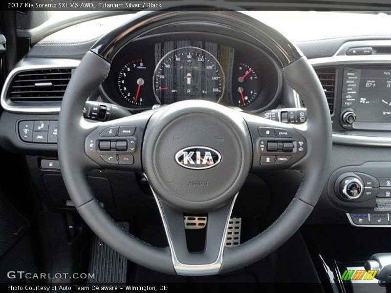 Titanium Silver / Black 2017 Kia Sorento SXL V6 AWD