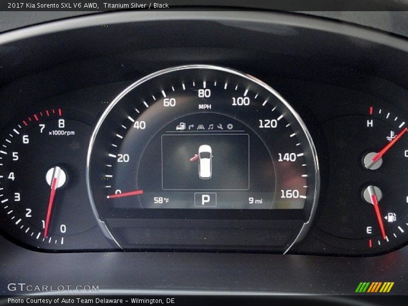 Titanium Silver / Black 2017 Kia Sorento SXL V6 AWD