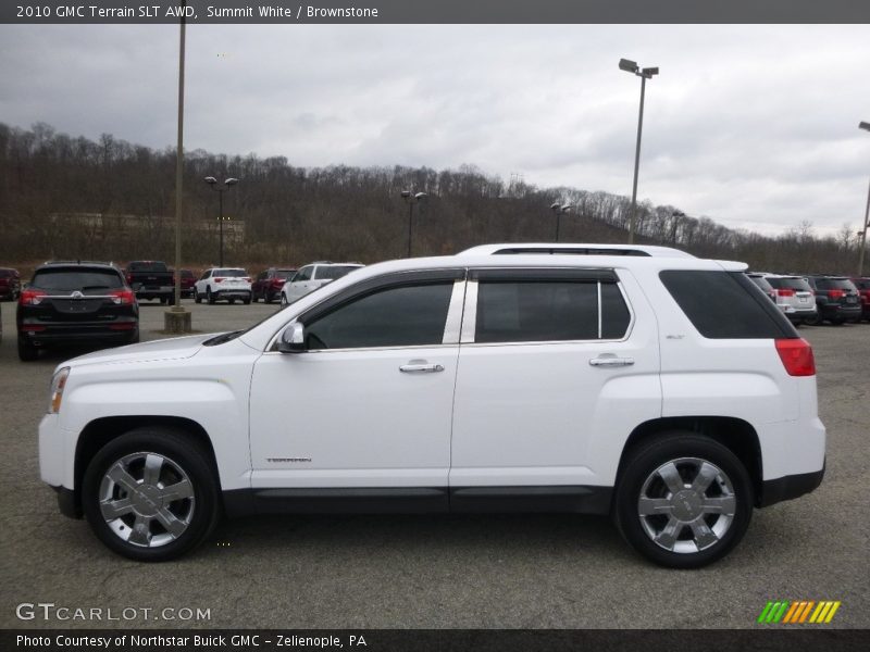 Summit White / Brownstone 2010 GMC Terrain SLT AWD