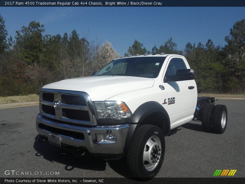 Bright White / Black/Diesel Gray 2017 Ram 4500 Tradesman Regular Cab 4x4 Chassis