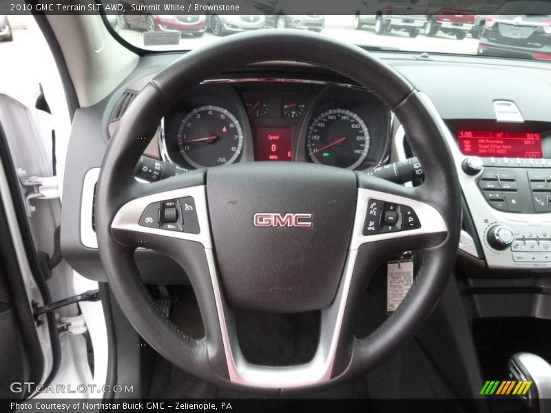 Summit White / Brownstone 2010 GMC Terrain SLT AWD