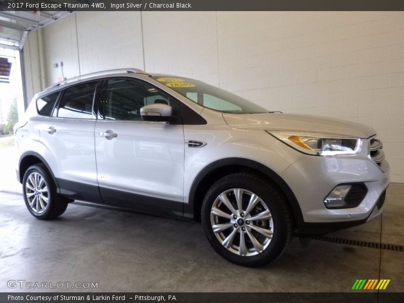Ingot Silver / Charcoal Black 2017 Ford Escape Titanium 4WD