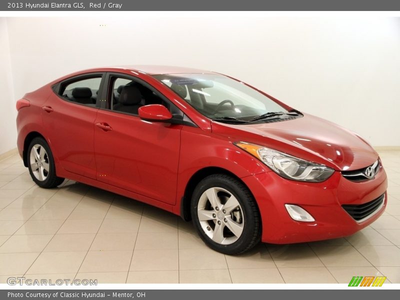 Red / Gray 2013 Hyundai Elantra GLS