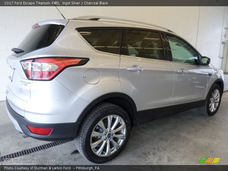 Ingot Silver / Charcoal Black 2017 Ford Escape Titanium 4WD