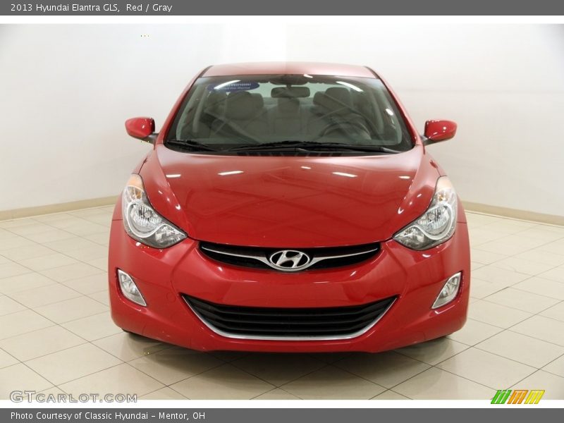 Red / Gray 2013 Hyundai Elantra GLS