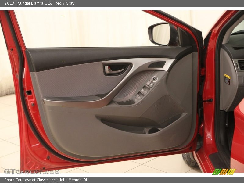Red / Gray 2013 Hyundai Elantra GLS