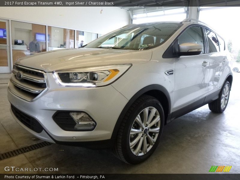 Ingot Silver / Charcoal Black 2017 Ford Escape Titanium 4WD