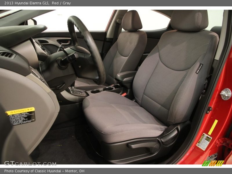Red / Gray 2013 Hyundai Elantra GLS