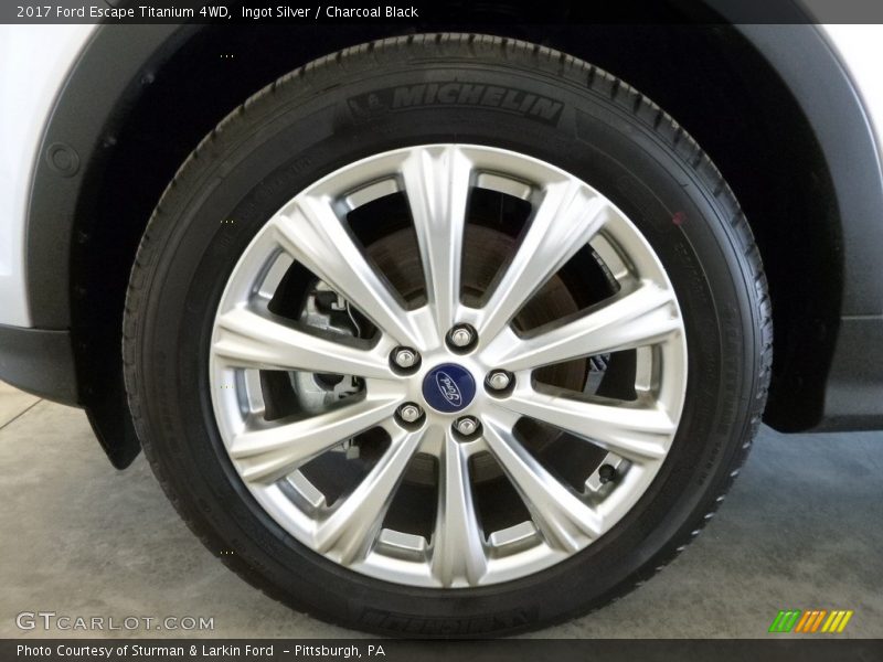 Ingot Silver / Charcoal Black 2017 Ford Escape Titanium 4WD