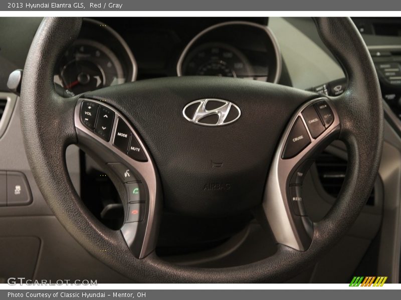 Red / Gray 2013 Hyundai Elantra GLS