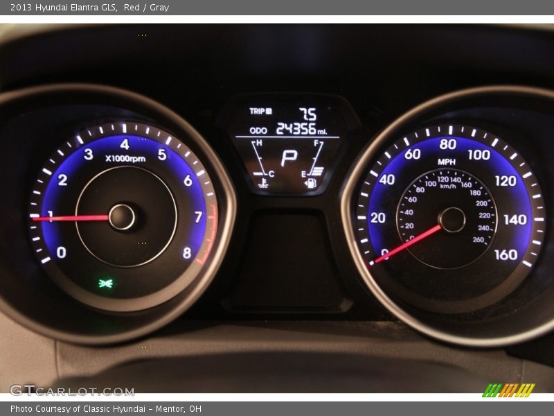 Red / Gray 2013 Hyundai Elantra GLS