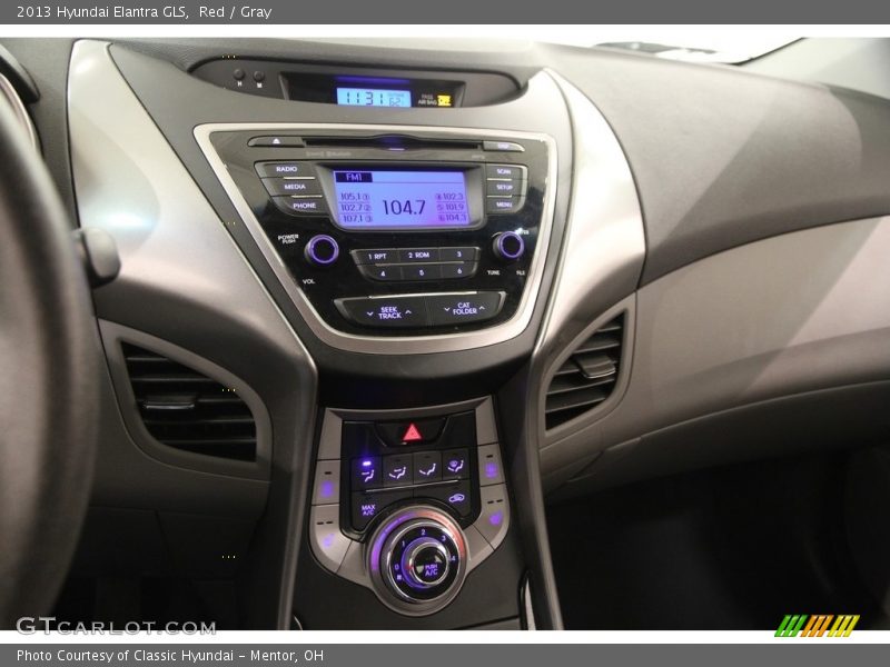 Red / Gray 2013 Hyundai Elantra GLS