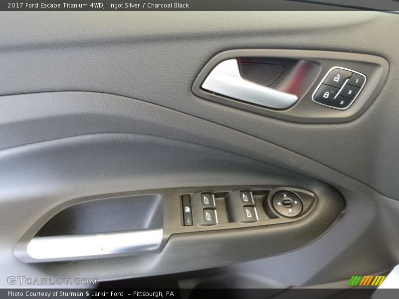 Ingot Silver / Charcoal Black 2017 Ford Escape Titanium 4WD