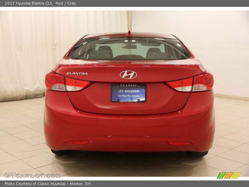 Red / Gray 2013 Hyundai Elantra GLS