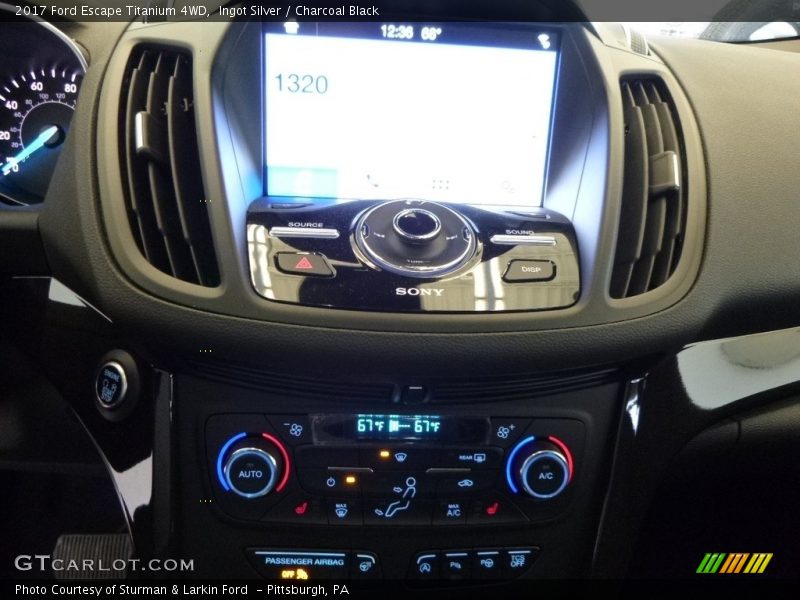 Ingot Silver / Charcoal Black 2017 Ford Escape Titanium 4WD