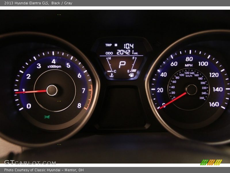 Black / Gray 2013 Hyundai Elantra GLS