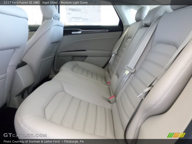 Ingot Silver / Medium Light Stone 2017 Ford Fusion SE AWD