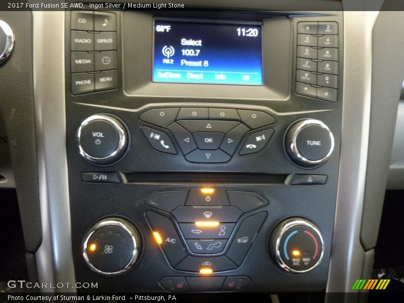Ingot Silver / Medium Light Stone 2017 Ford Fusion SE AWD