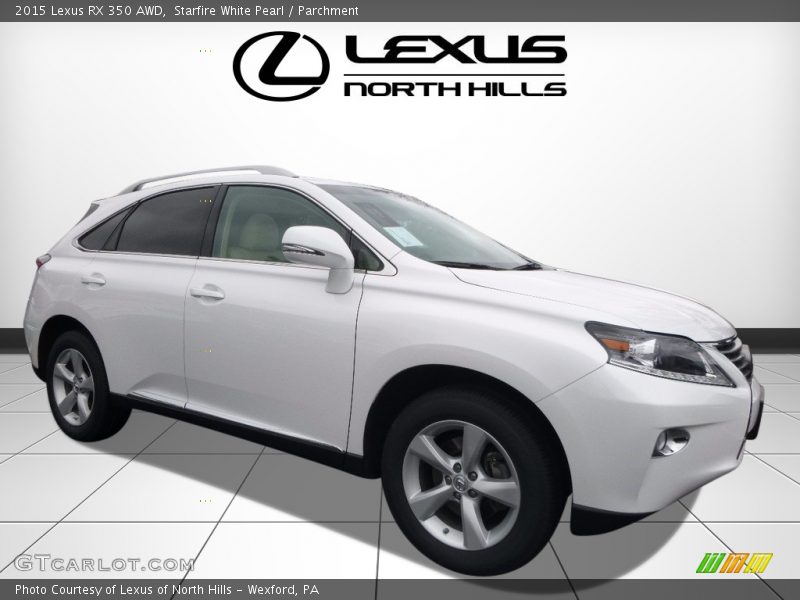 Starfire White Pearl / Parchment 2015 Lexus RX 350 AWD