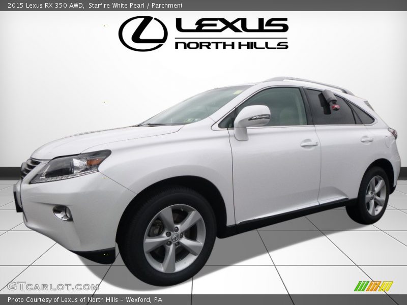 Starfire White Pearl / Parchment 2015 Lexus RX 350 AWD