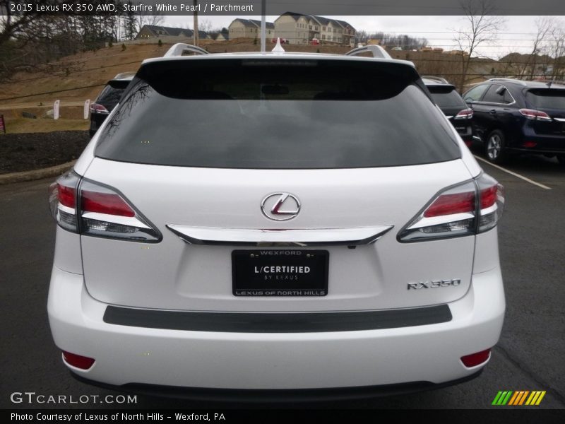 Starfire White Pearl / Parchment 2015 Lexus RX 350 AWD