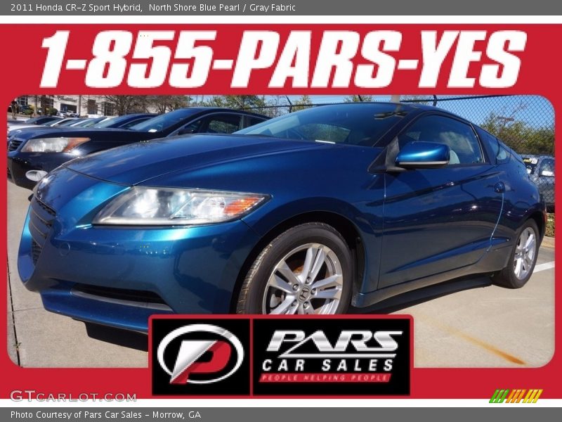North Shore Blue Pearl / Gray Fabric 2011 Honda CR-Z Sport Hybrid