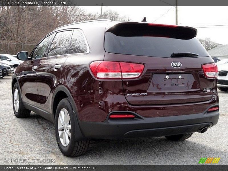 Sangria / Black 2017 Kia Sorento LX
