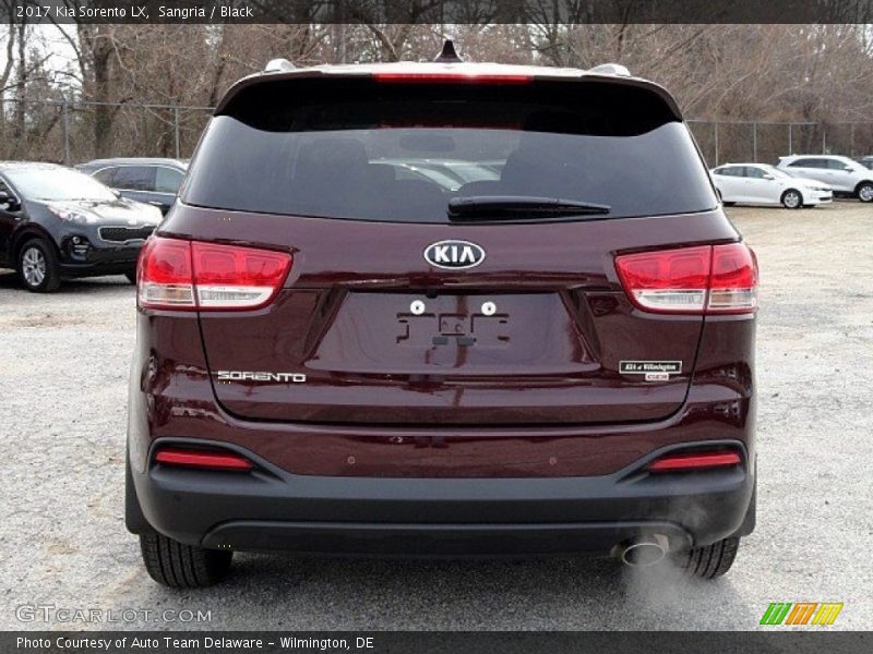 Sangria / Black 2017 Kia Sorento LX