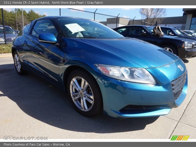 North Shore Blue Pearl / Gray Fabric 2011 Honda CR-Z Sport Hybrid